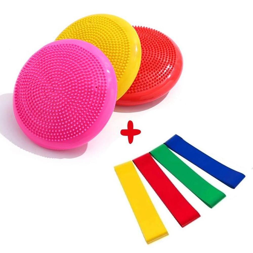 Set Disco Balance Pilates Bandas Elásticas Set Disco Balance Pilates Bandas Elásticas