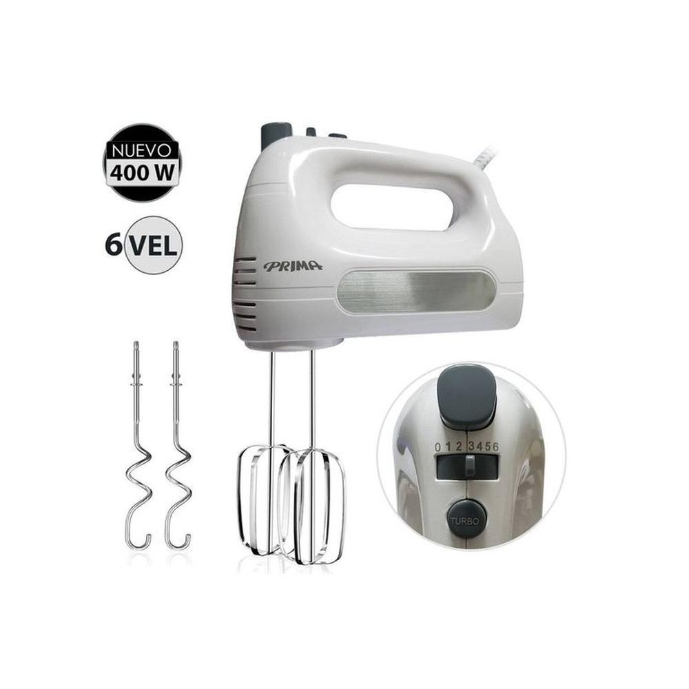 Batidora de Mano 400 Watts 6 Velocidades HM9105E-GSB Blanco