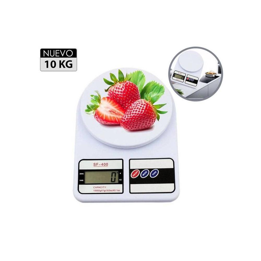Balanza gramera digital de cocina hasta 10kg