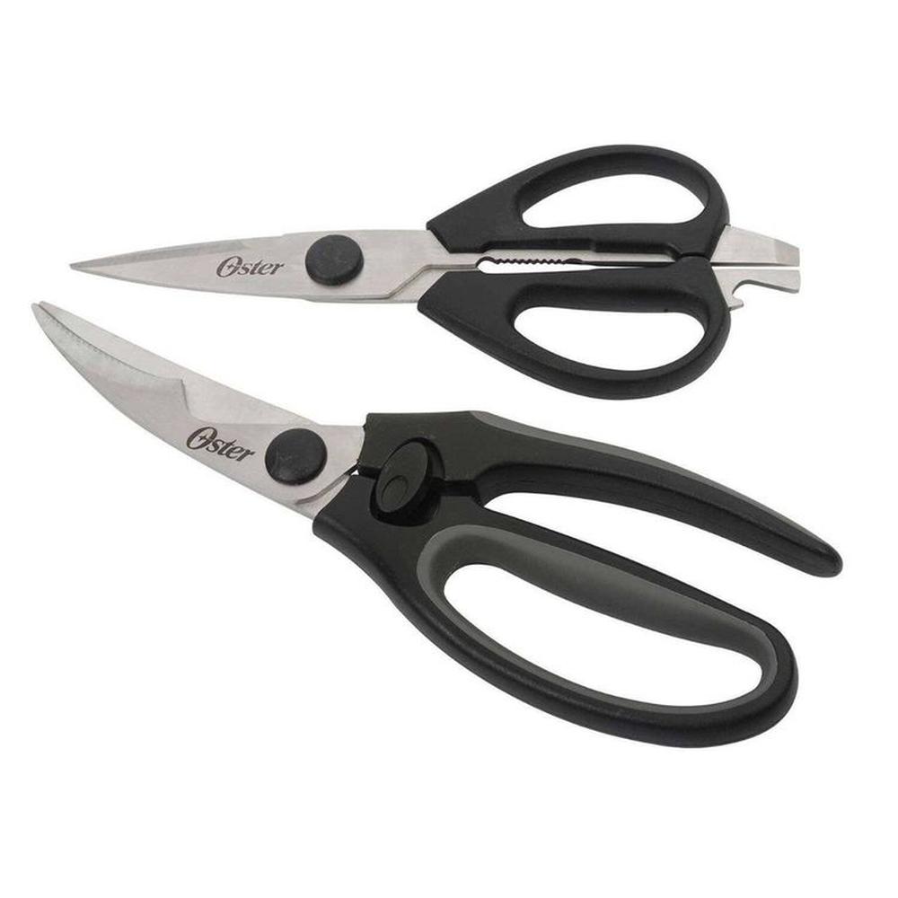 Juego de 2 tijeras Oster de Cocina Huxford acero inox