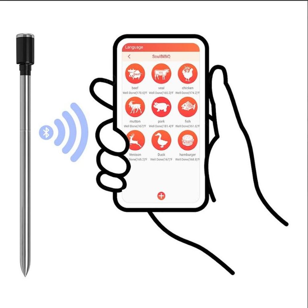 Termómetro Inalámbrico con Conexión Bluetooth