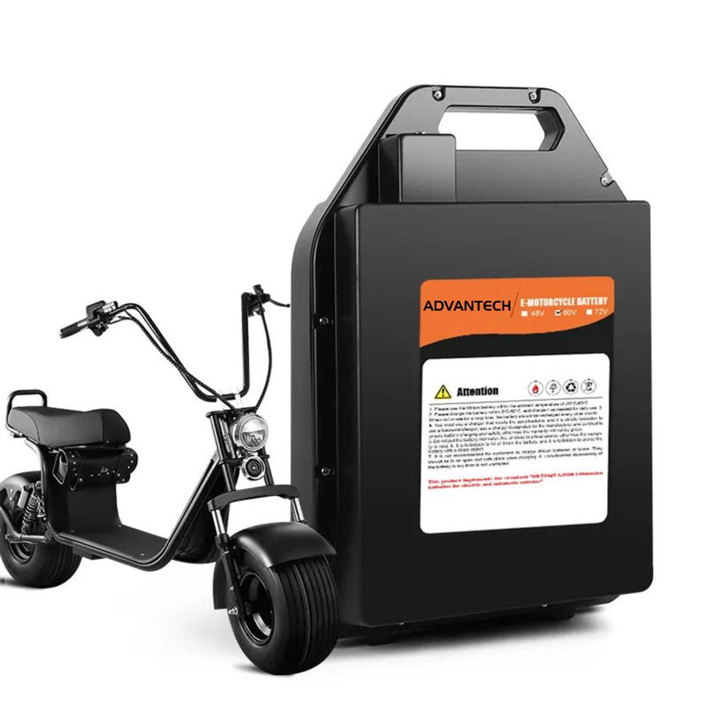 Batería Para Moto Eléctrica Citycoco de 60V 20Ah Litio Chopper tipo Maletín