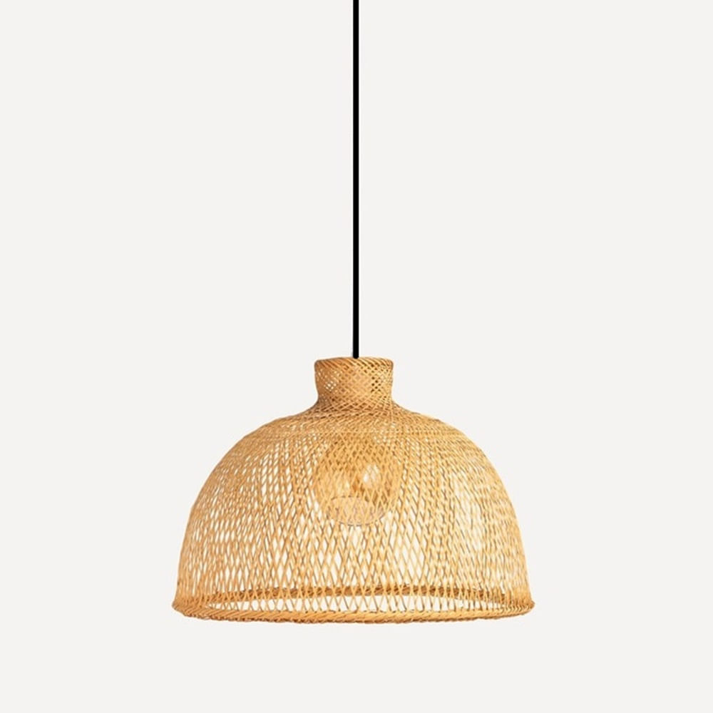 Lampara Colgante Campana Bambú