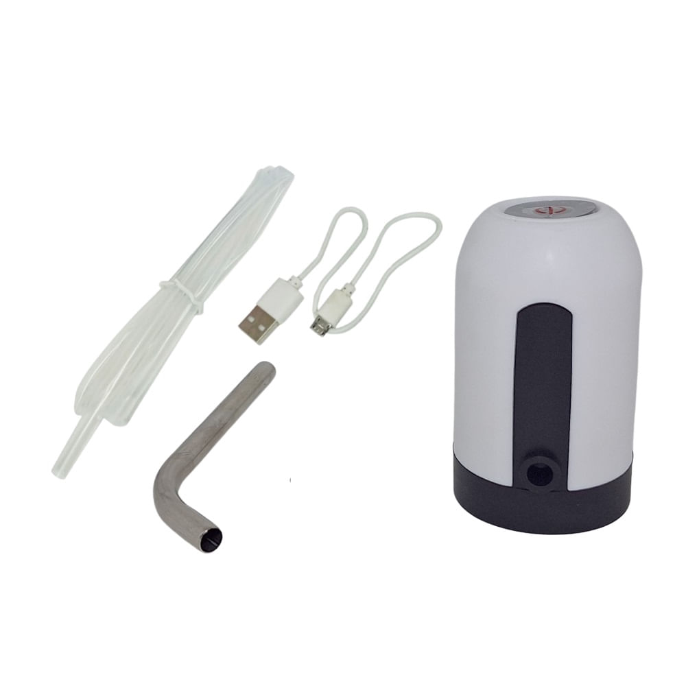 Dispensador De Agua Bidon Automatico Recargable USB - Blanco