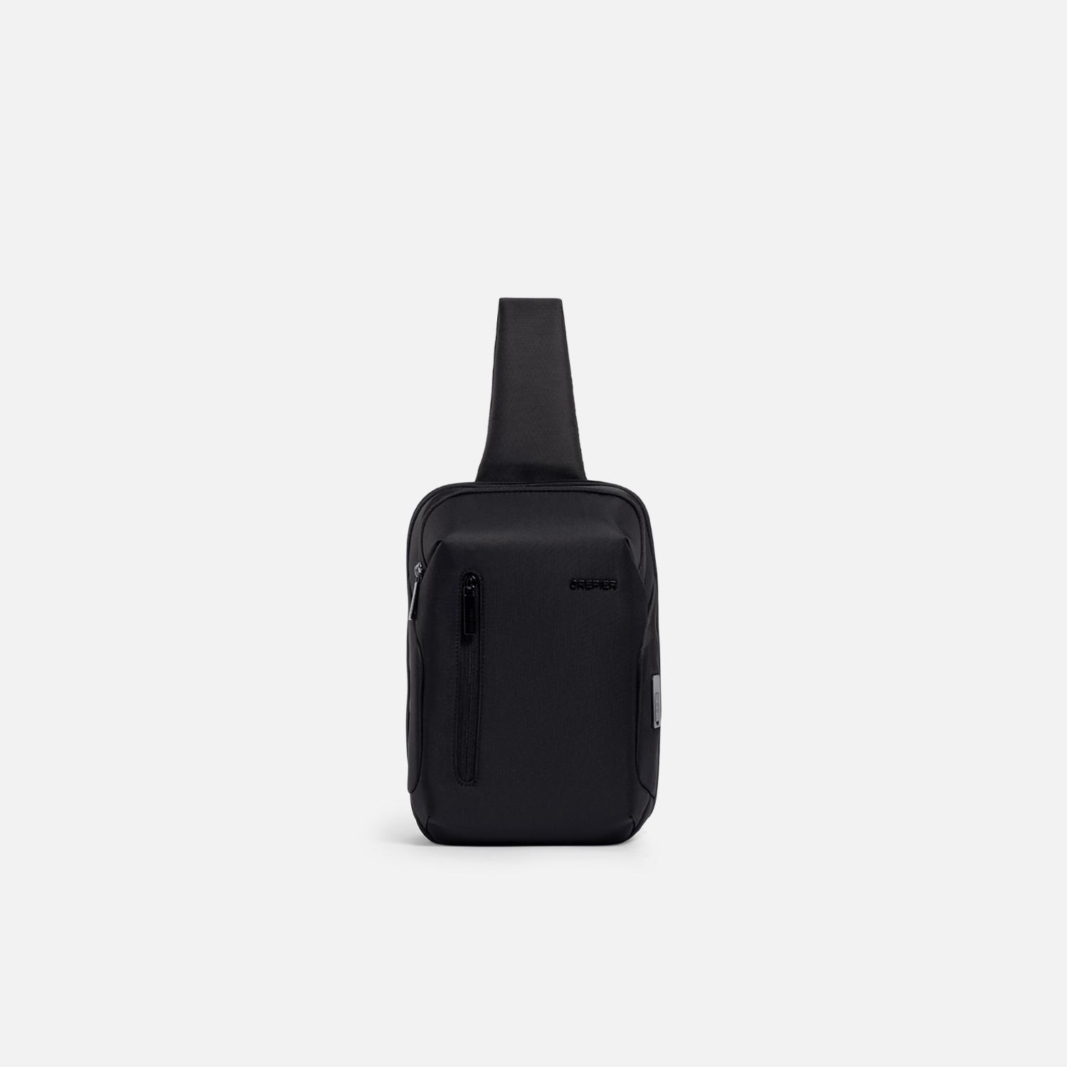 Morral Crepier Hombre Sling Bag Volker Mediano Negro