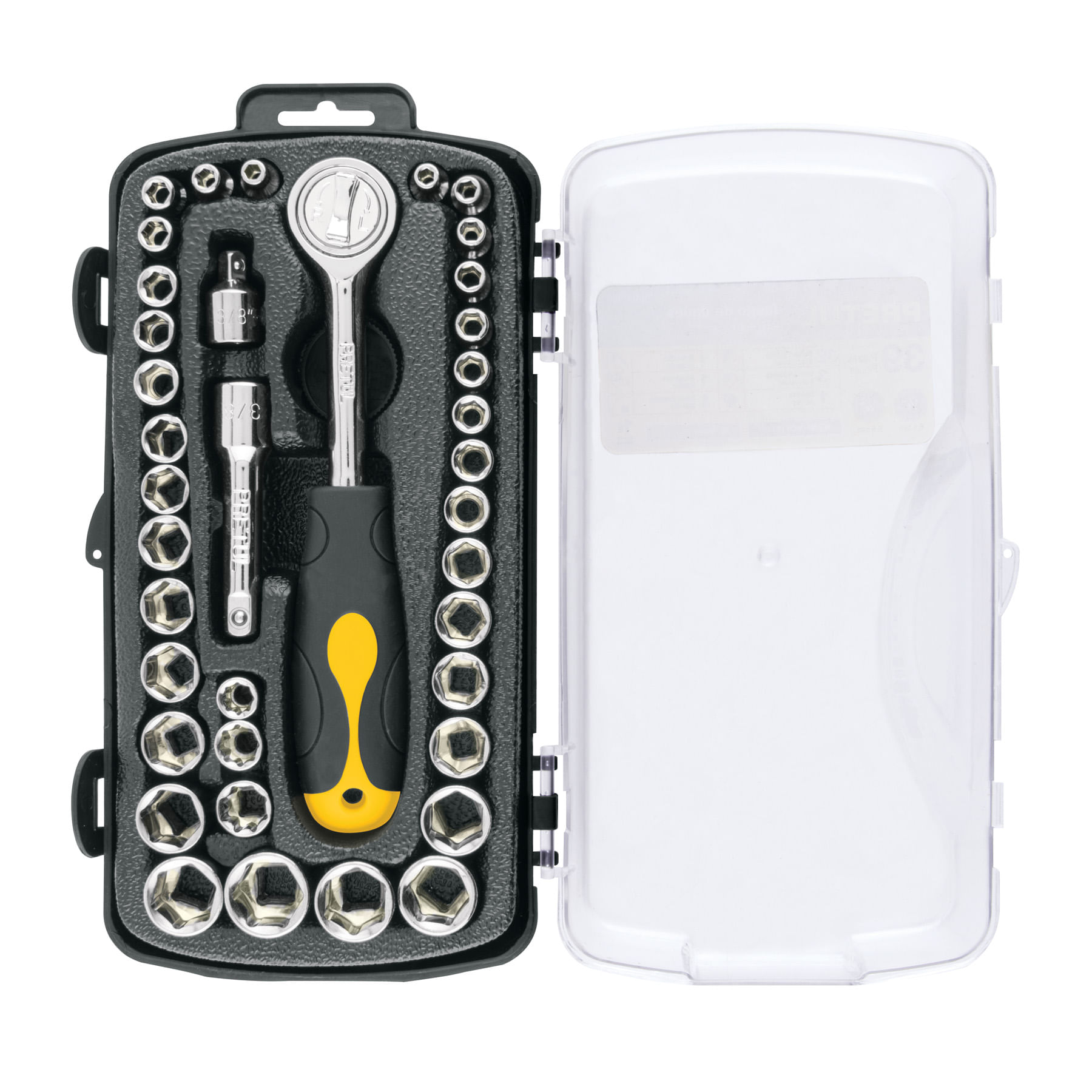 Juego de 39 Herramientas con Ratchet Comfort Grip Pretul 23969