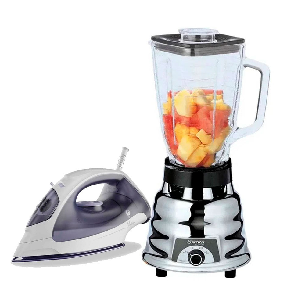 Combo Licuadora 2 Velocidades Oster 250-22 1.25 Lt 600W +Plancha