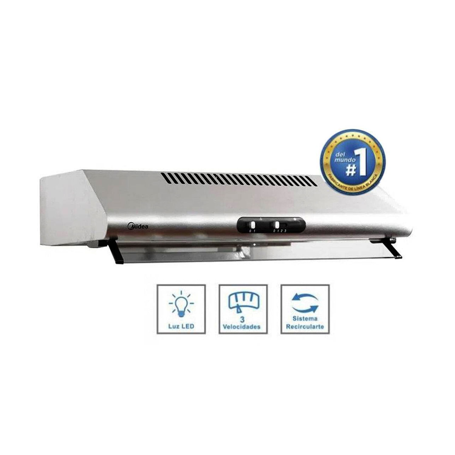 Campana Extractora Midea MJUD24S6AS 3 Vel.