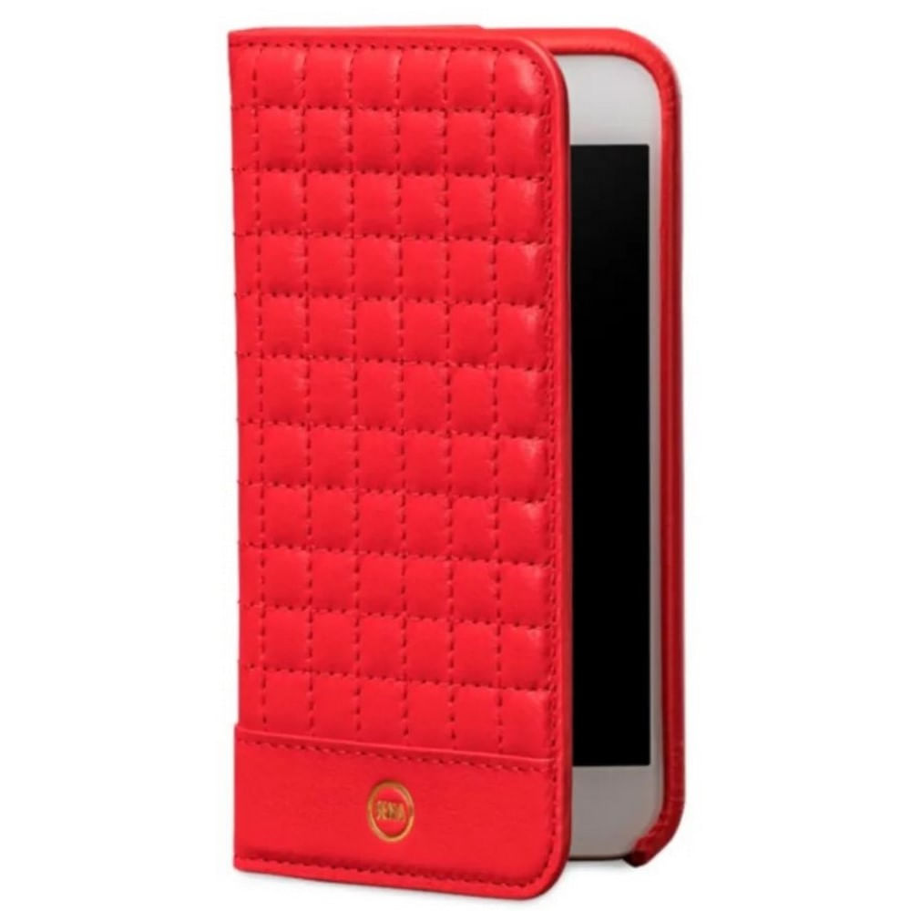 Case iPhone 8 Plus 7 Plus Targus SENA Quilted Wallet Cuero Rojo - SFD29503ALUS