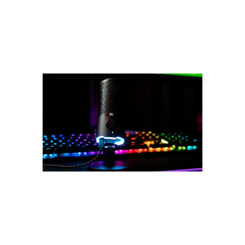 Micrófono USB JBL Quantum Stream en negro - sonido nítido y perfecto para gamers y creadores de con