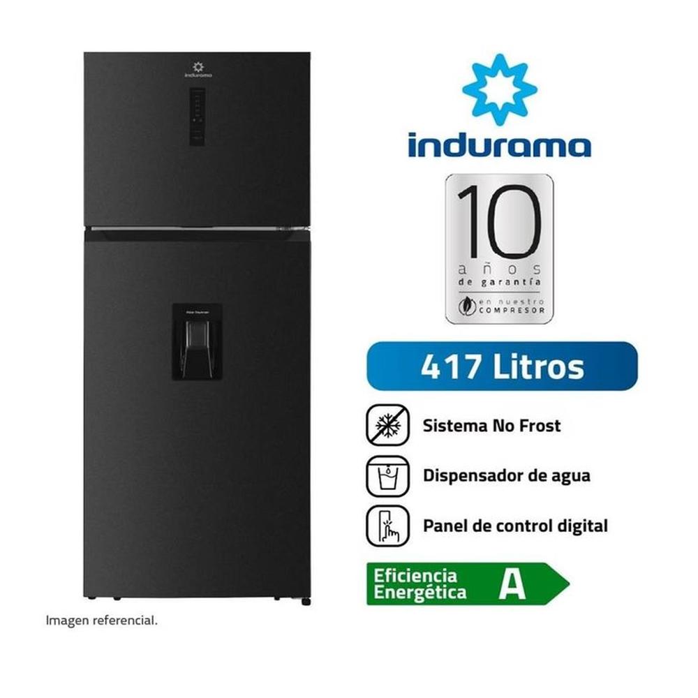 Refrigeradora Top Freezer Con Dispensador 417L Indurama RI-478DN Refrigeradora Top Freezer Con Dispensador 417L Indurama RI-478DN