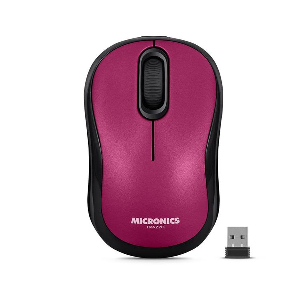 Mouse Inalámbrico Micronics MIC M700-3M Magenta Red - Oechsle