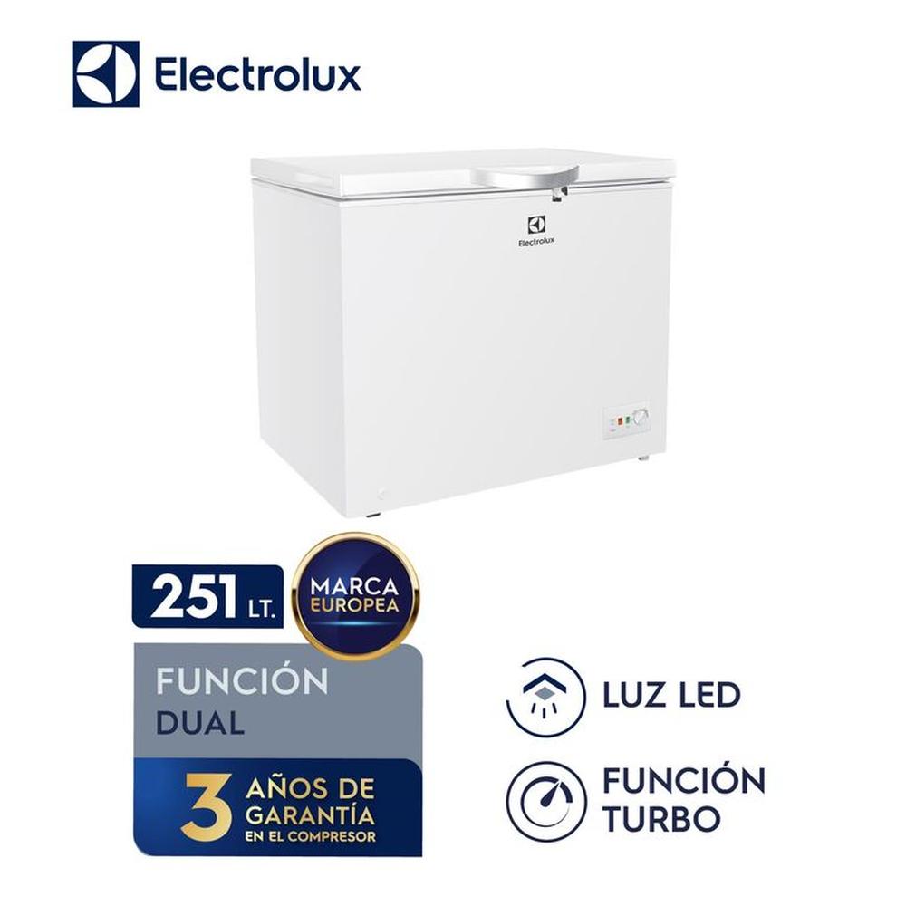 Congelador Horizontal Electrolux 251L Blanco EFCC25C2HUW Congelador Horizontal Electrolux 251L Blanco EFCC25C2HUW