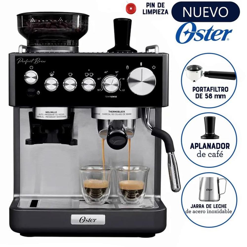 Cafetera Espresso Oster Perfect Brew BVSTEM7301 con Molinillo Cafetera Espresso Oster Perfect Brew BVSTEM7301 con Molinillo