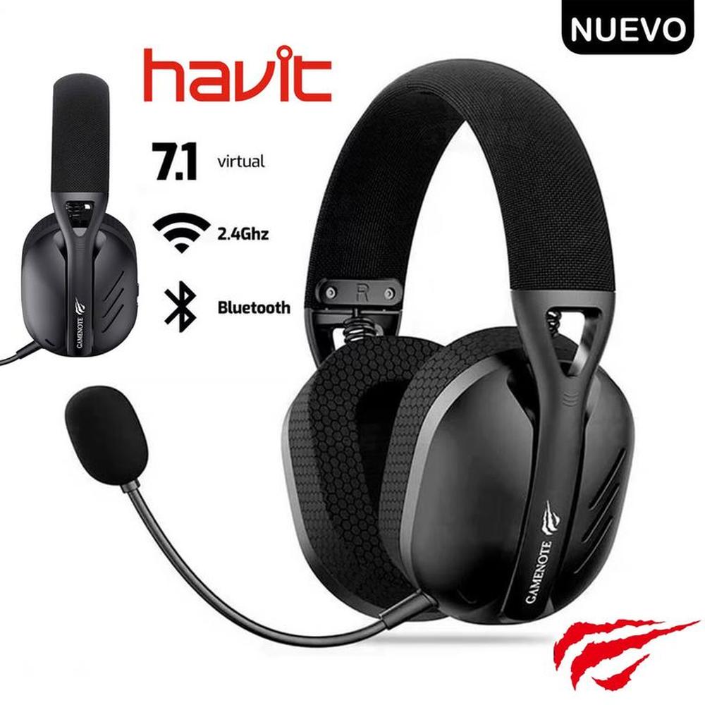 Audífono Inalámbrico Bluetooth Havit Fuxi-H3 7.1 USB Ps5 Ps4 26H negro Audífono Inalámbrico Bluetooth Havit Fuxi-H3 7.1 USB Ps5 Ps4 26H negro