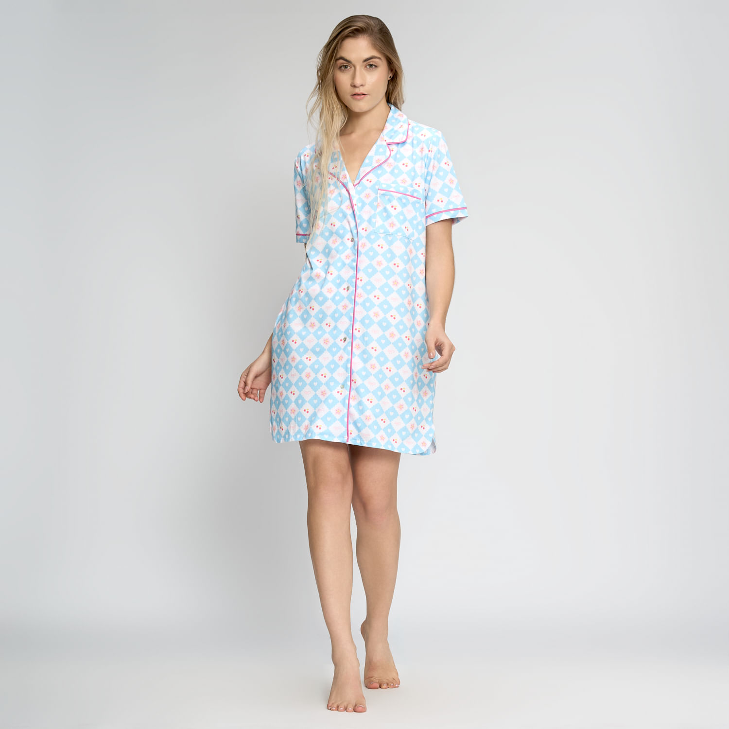 Camisón Pijama Mujer Hypnotic Manga Corta Algodón