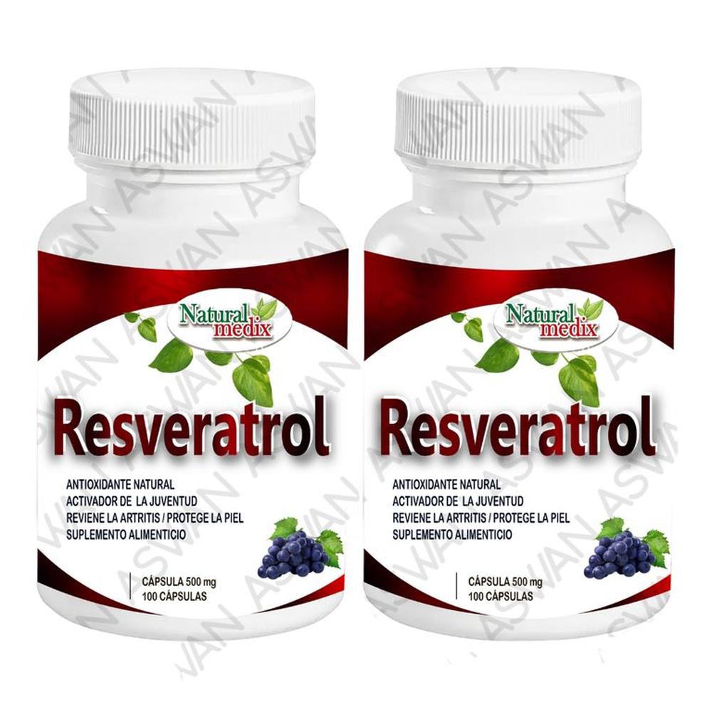 PACK DE 2 RESVERATROL 100 CAPSULAS - NATURAL MEDIX