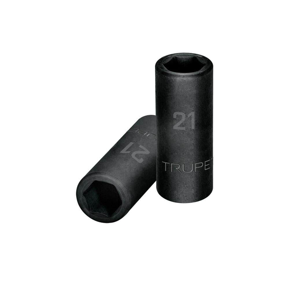 Dado 21mm Impacto Tubular Hexagonal Encastre de 1/2"" 12433 Truper