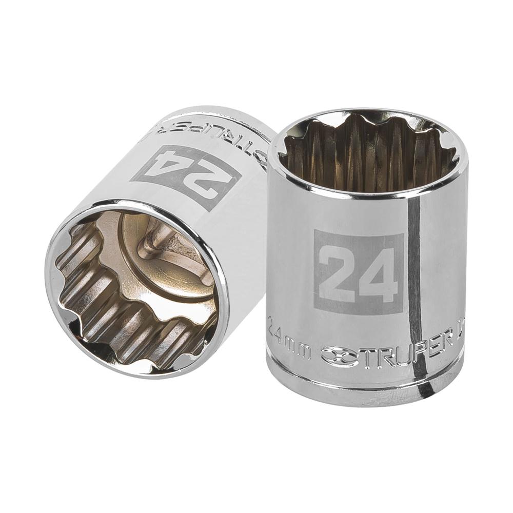 Dado 24mm Poligonal Encastre de 1/2"" 13538 Truper