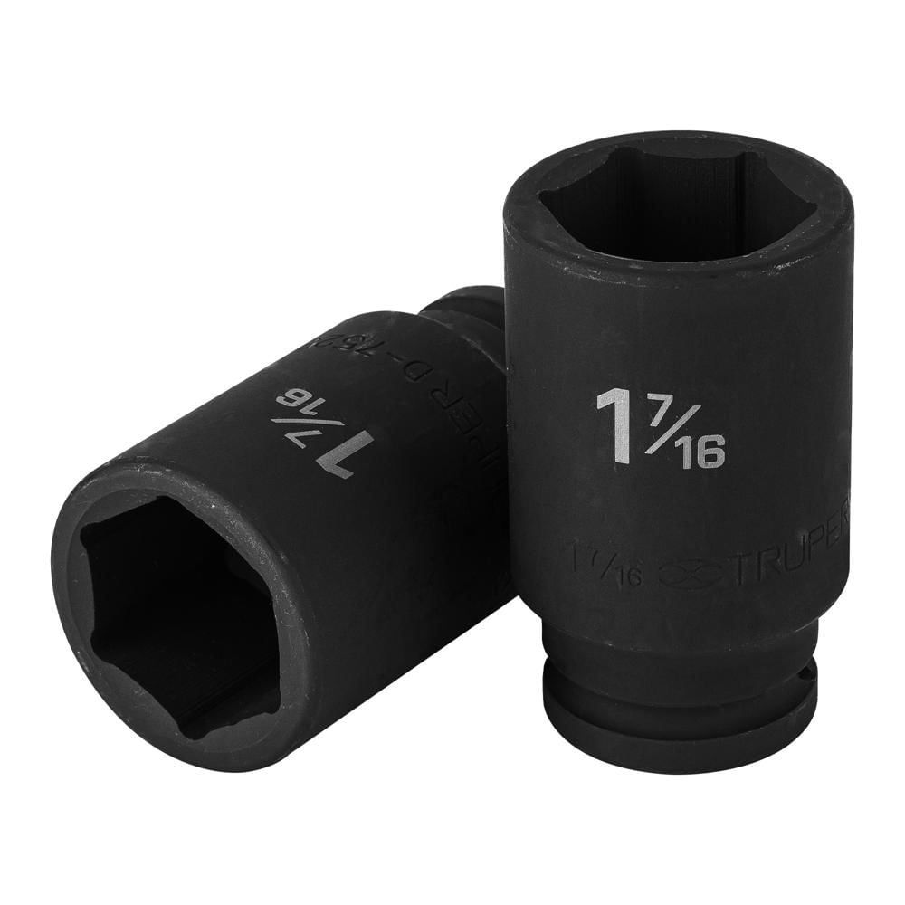 Dado 1 7/16"" Impacto Tubular Hexagonal Encastre de 3/4"" 12441 Truper
