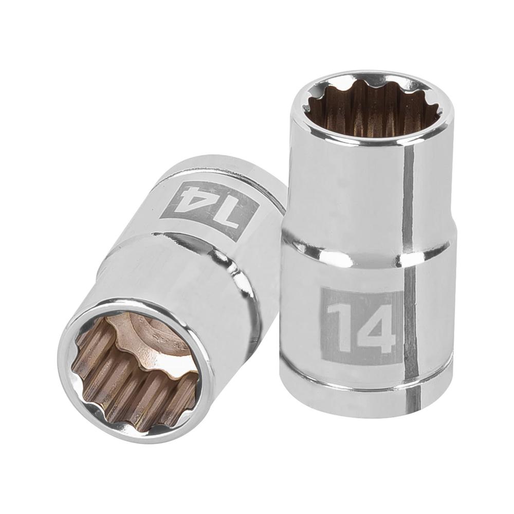 Dado 14mm Poligonal Encastre de 1/2"" 13528 Truper
