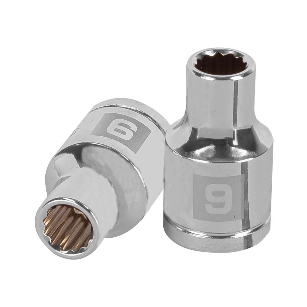 Dado 9mm Poligonal Encastre de 1/2"" 13523 Truper