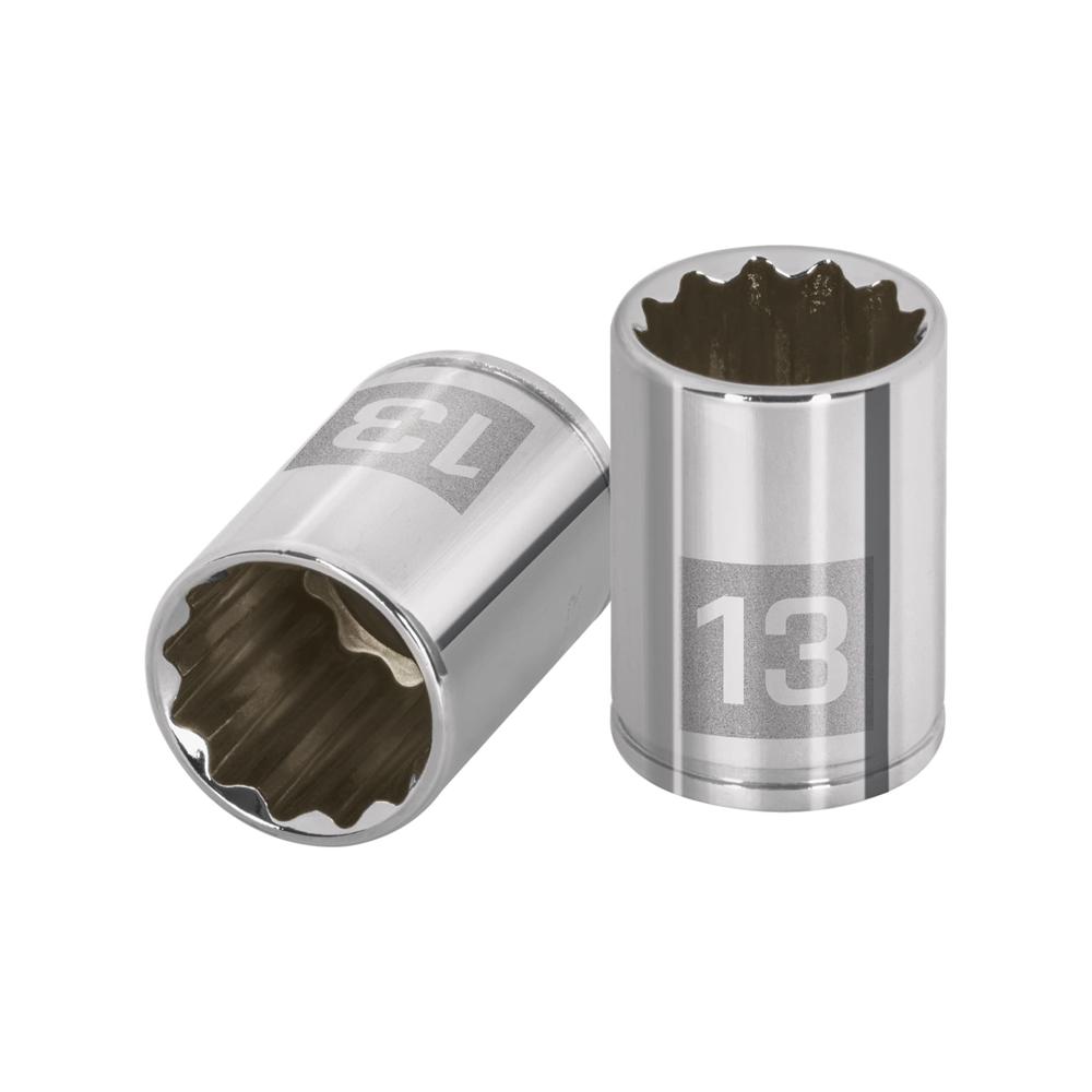 Dado 13mm Poligonal Encastre de 1/4"" 100987 Truper