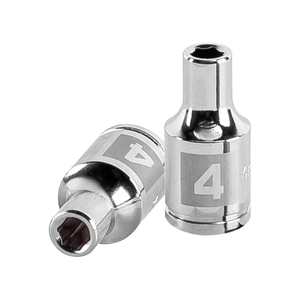 Dado 4mm Hexagonal Encastre de 1/4"" 13166 Truper