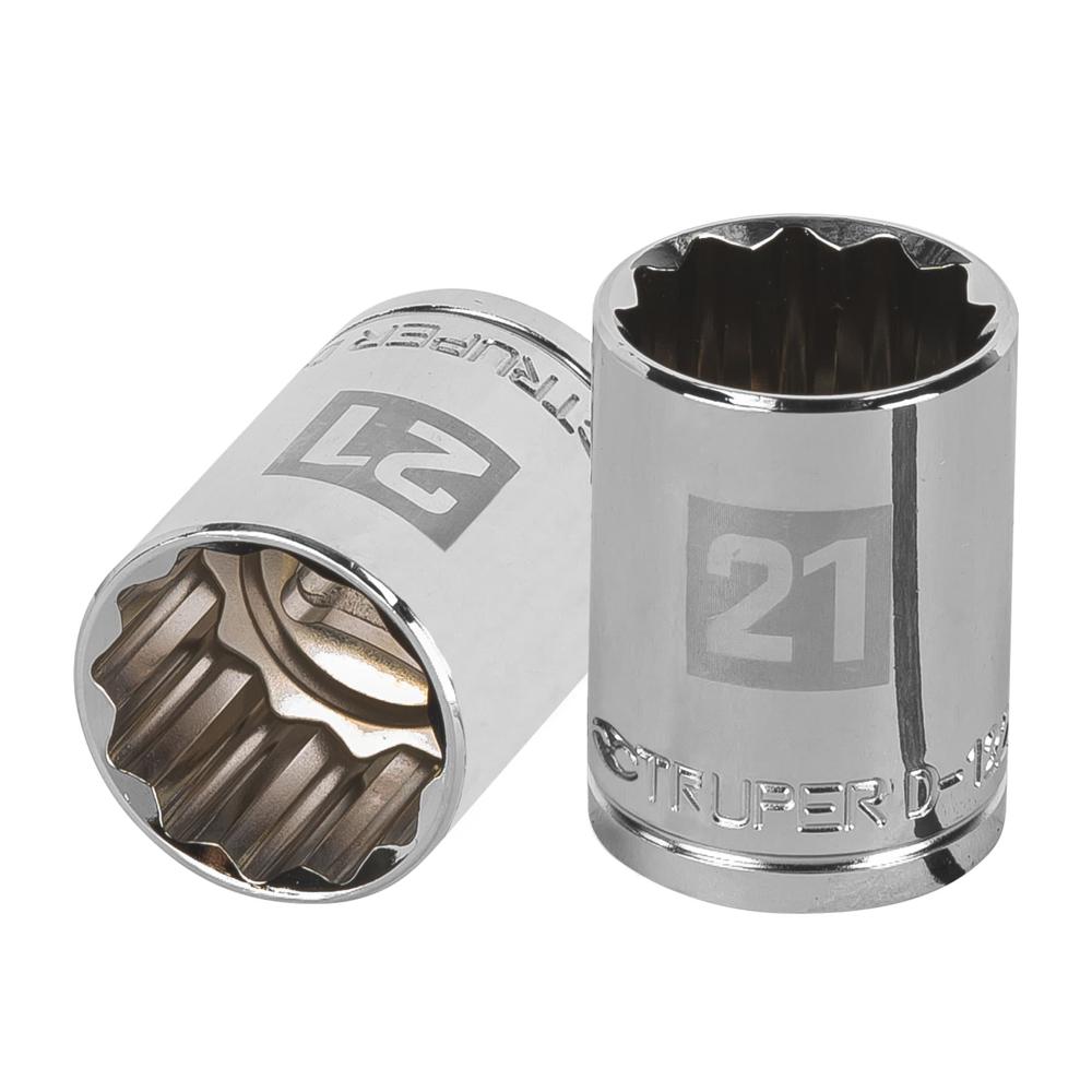 Dado 21mm Poligonal Encastre de 1/2"" 13535 Truper