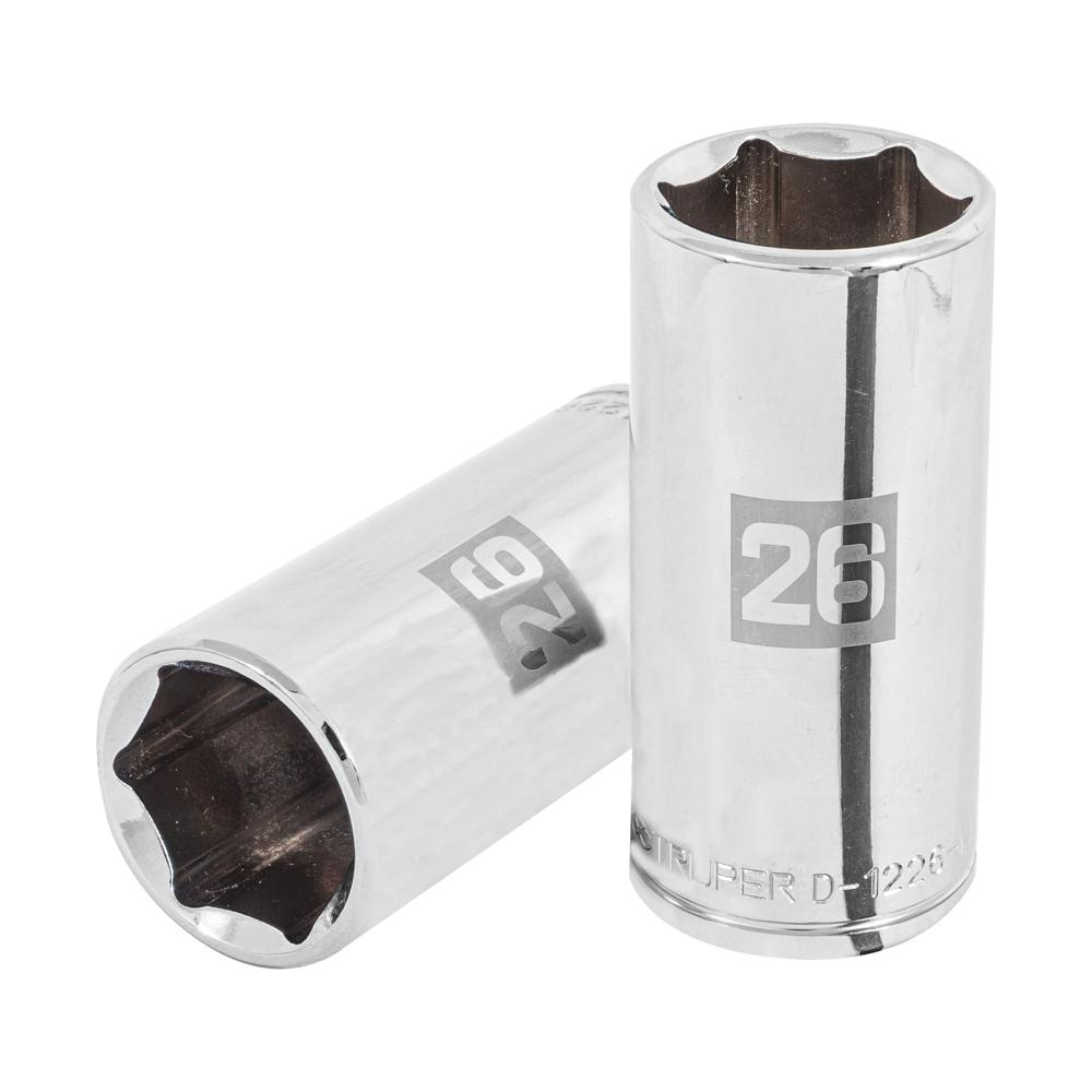 Dado 26mm Hexagonal Tubular Encastre de 1/2
