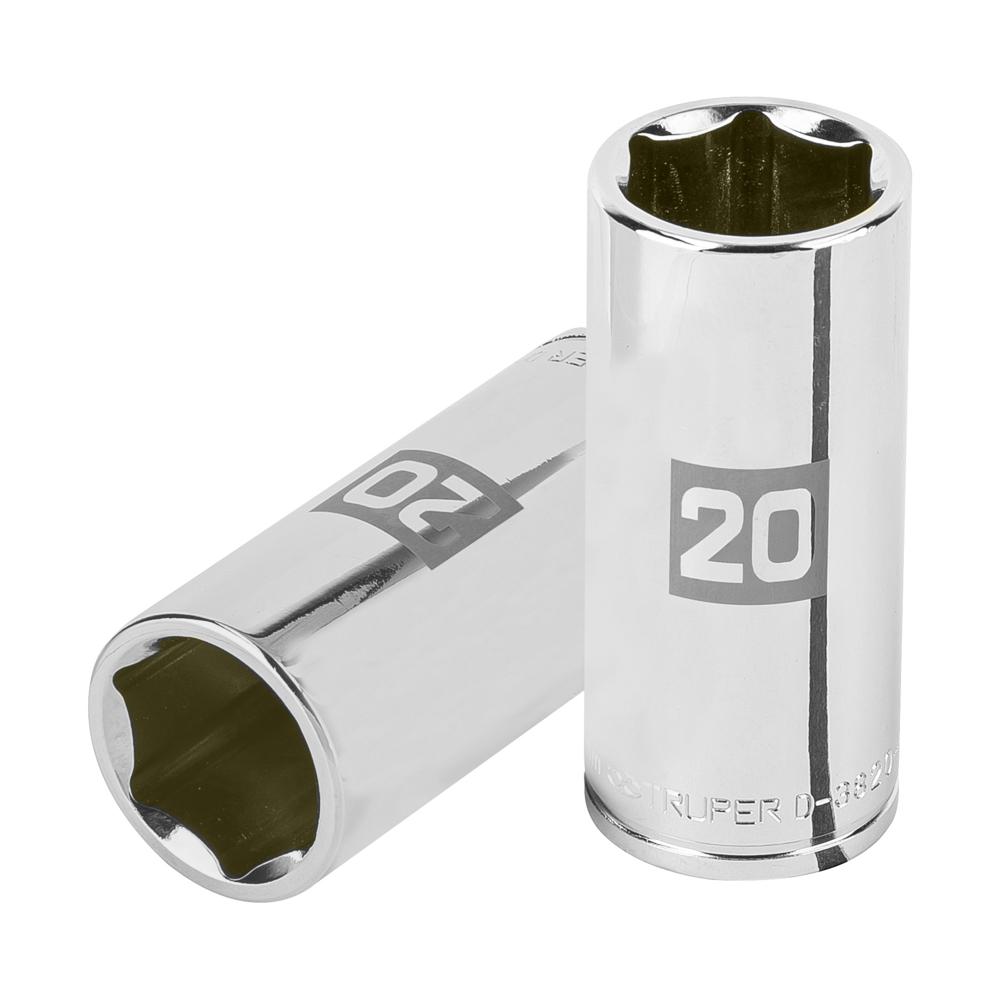 Dado 20mm Hexagonal Tubular Encastre de 3/8"" 100995 Truper