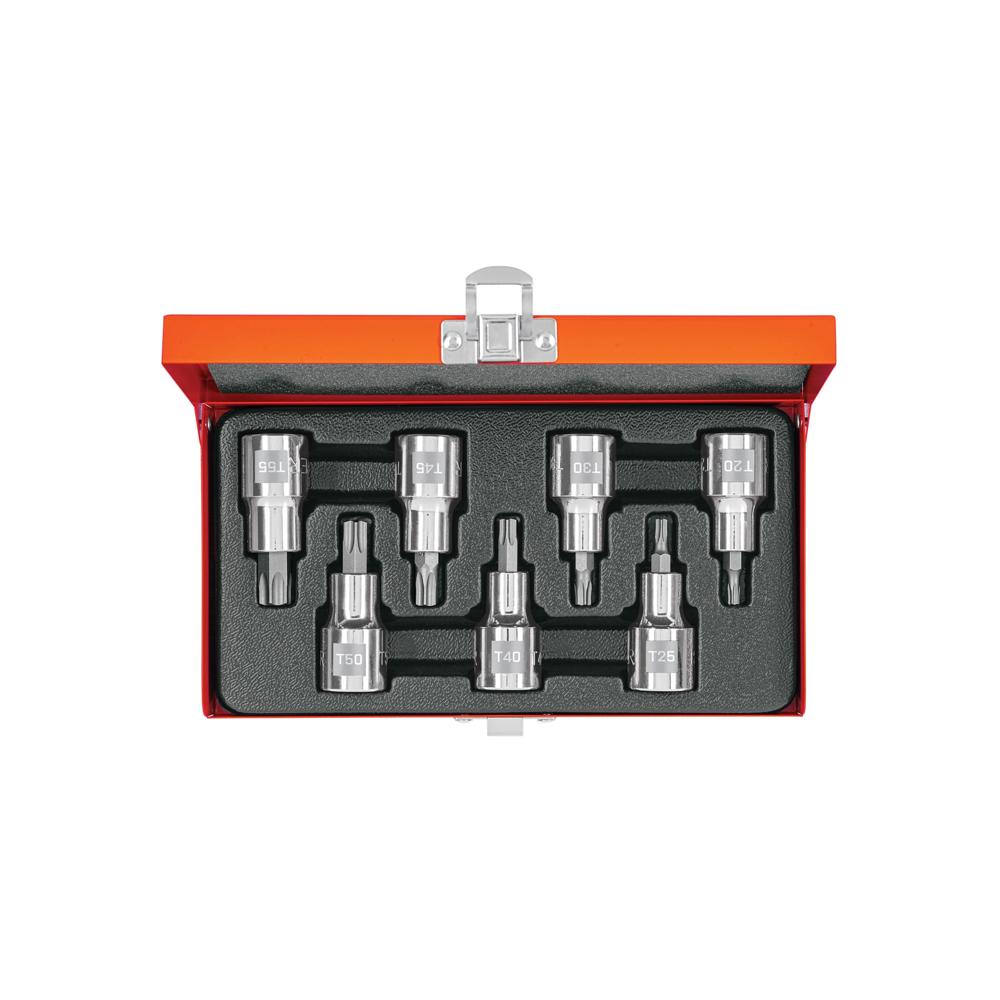 Dado 7 Piezas Torx Punta Juego Encastre de 1/2"" 13928 Truper