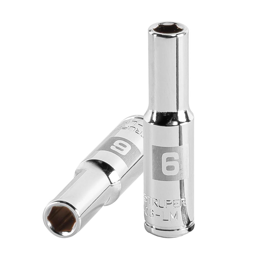 Dado 6mm Hexagonal Tubular Encastre de 1/4"" 13200 Truper