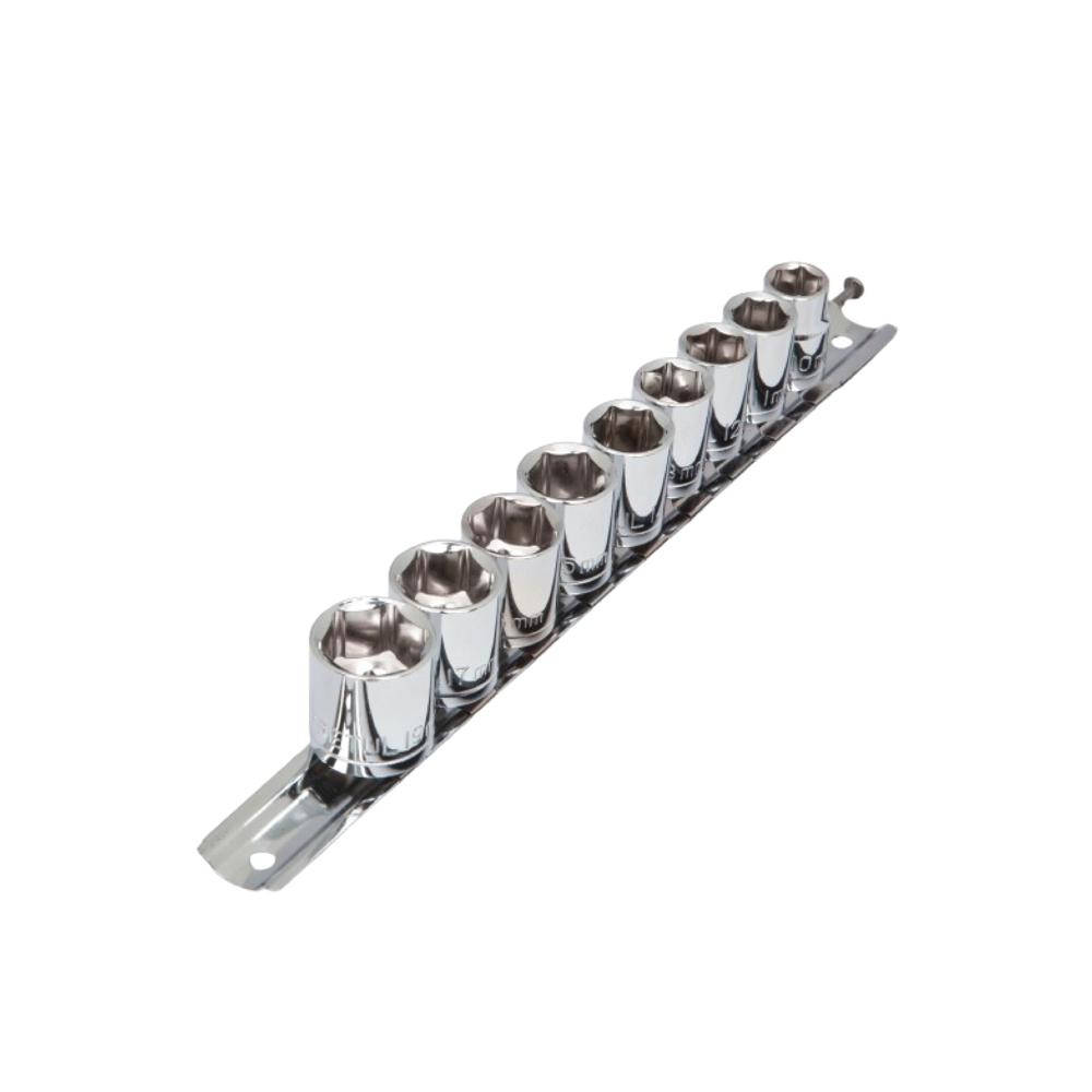 Dado 9 Piezas Hexagonal Juego Encastre de 3/8"" 21189 Pretul