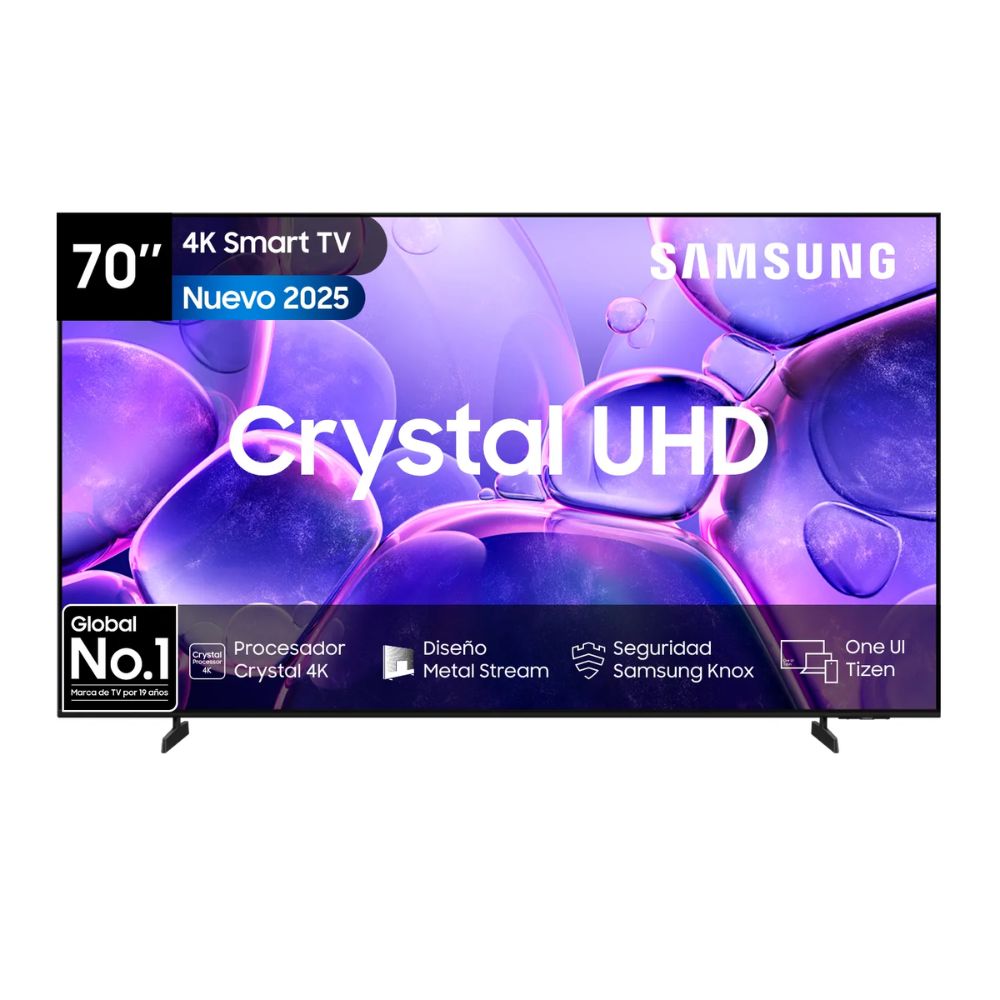 TELEVISOR SAMSUNG CRYSTAL 70"" UHD 4K SMART TV UN70U8000FGXPE-2025