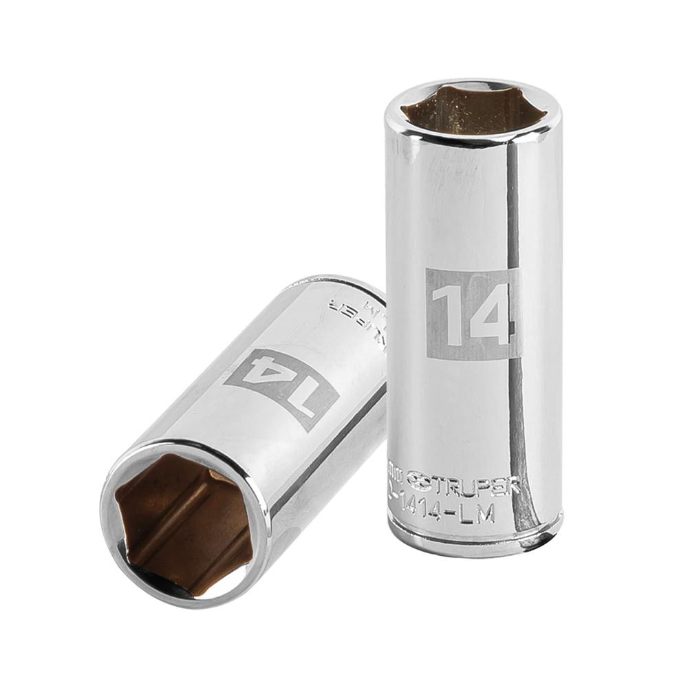 Dado 14mm Hexagonal Tubular Encastre de 1/4"" 13208 Truper