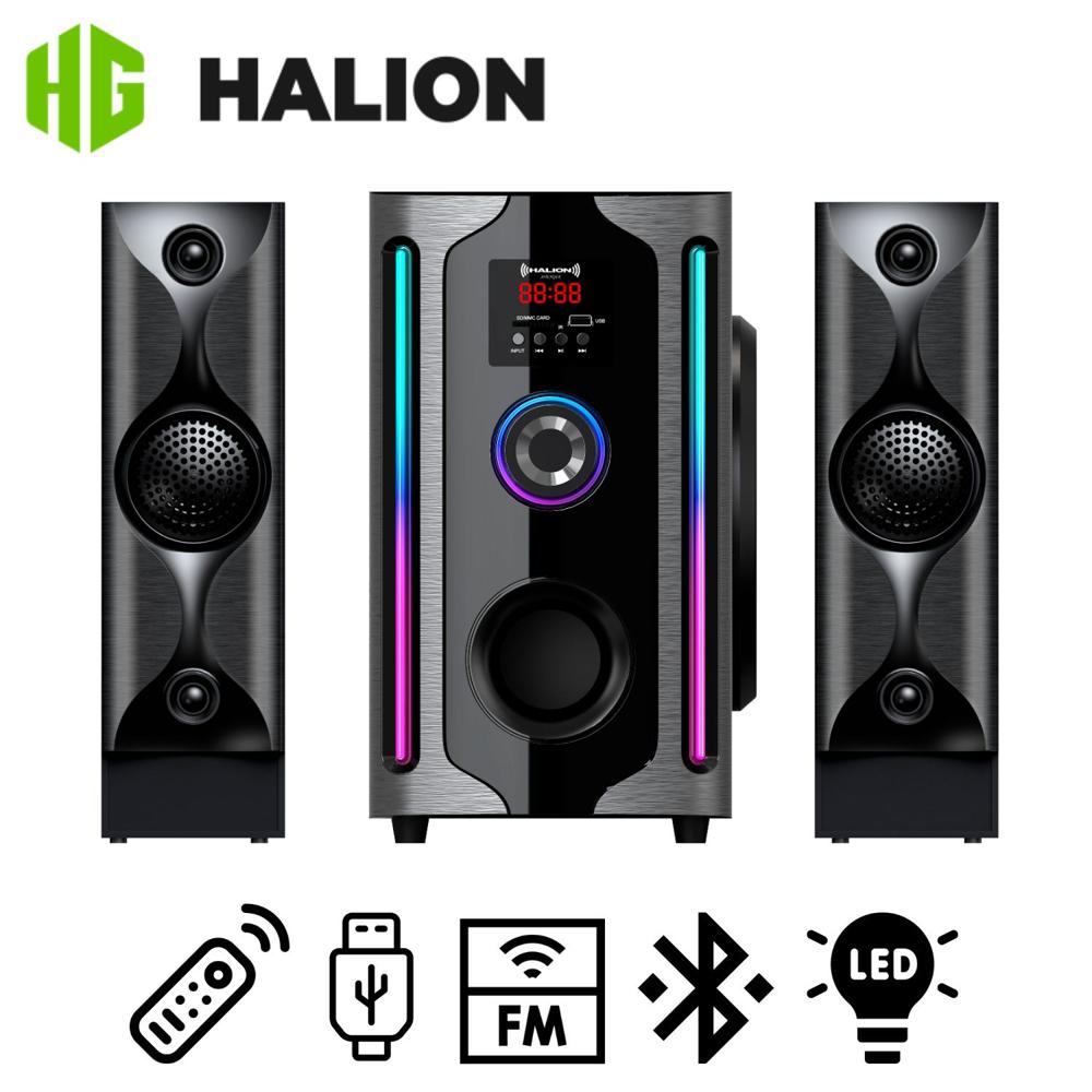 Parlante Halion HA-F84 Avenger 2.1 Bluetooth con Subwoofer 8"" y Luces RGB
