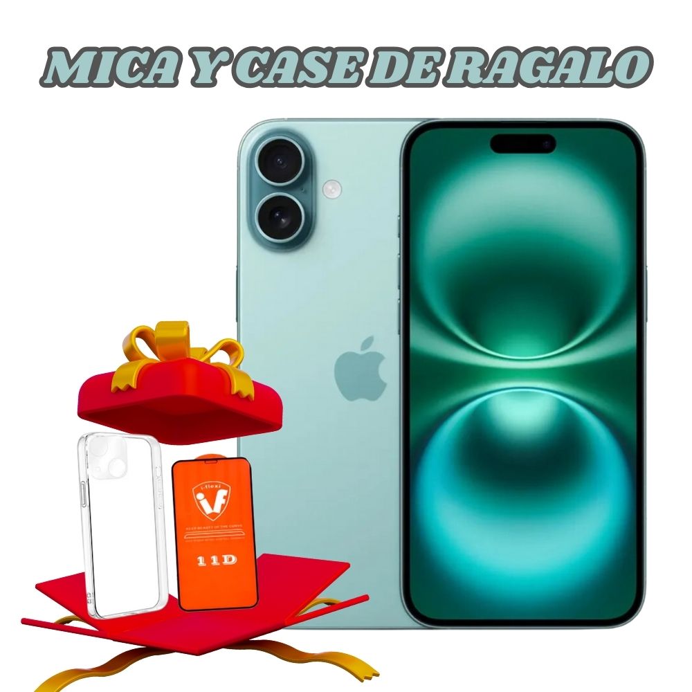 Iphone 16 256gb chip fisico color teal + regalos