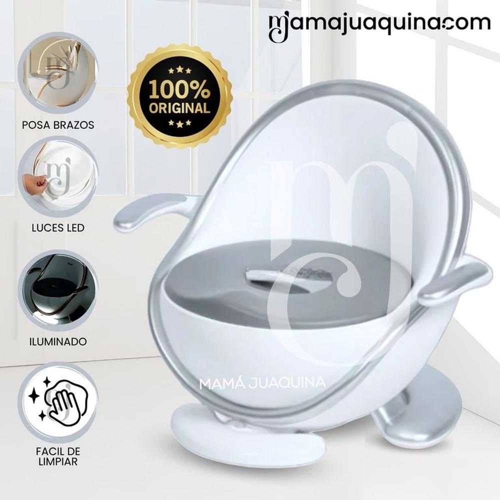 Baño Musical para Niños «SPACEBALL» White Silver