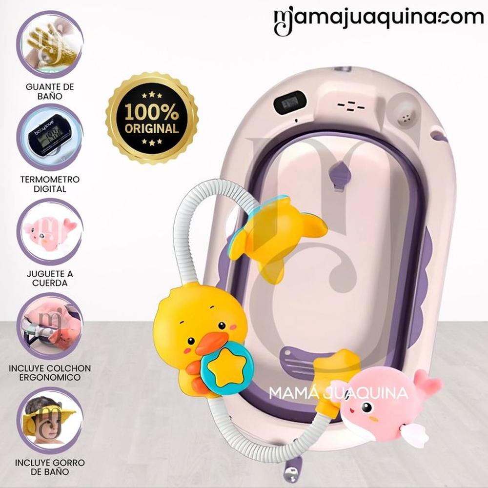 Bañera Plegable con Regadera «JADDE ROSSI» Purple