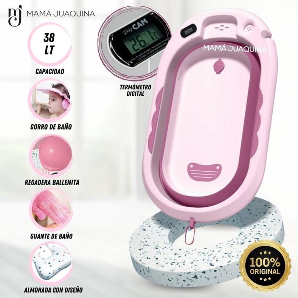 Bañera Portátil «ZUMAR» con Termómetro Digital Pink