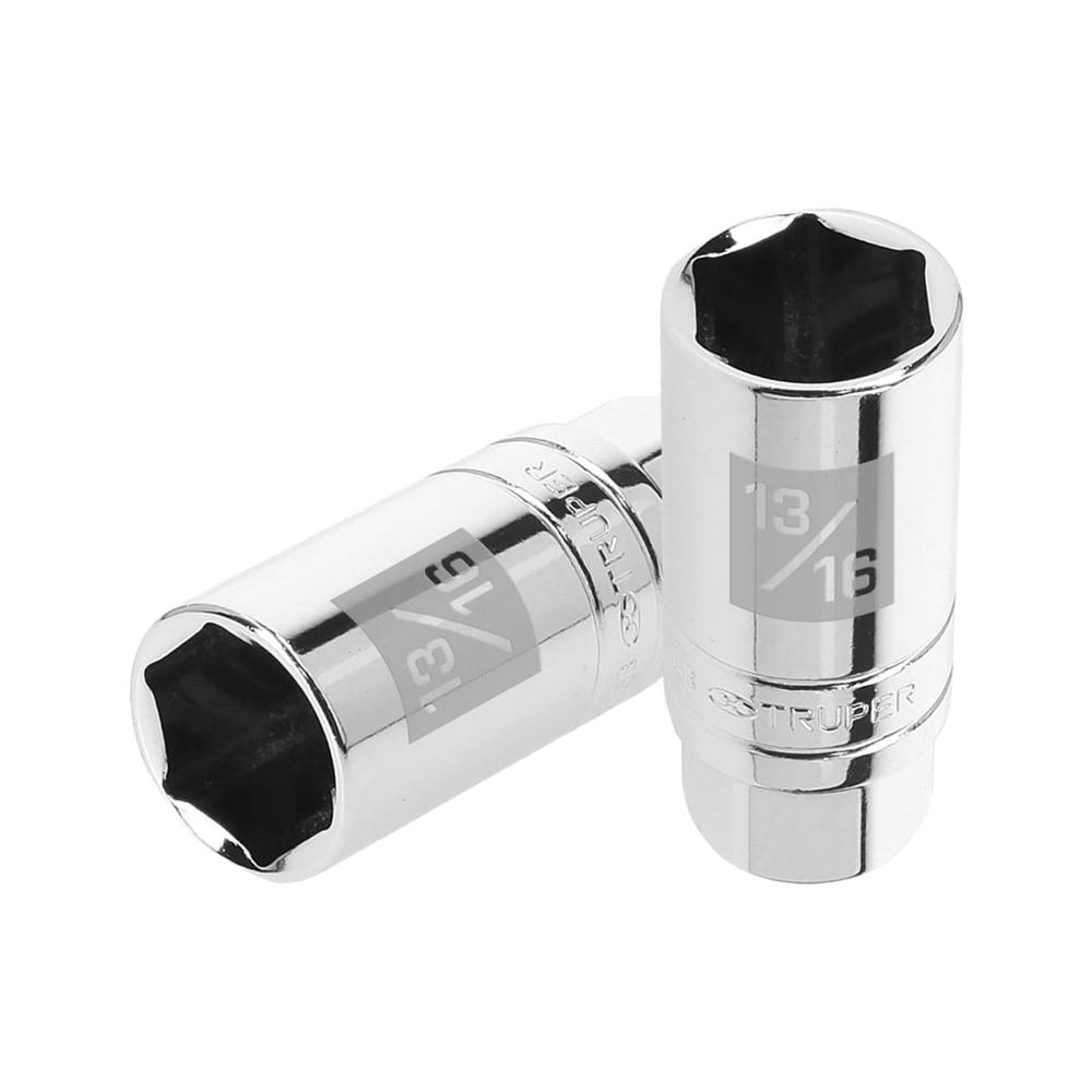 Dado 13/16"" Bujía Hexagonal Tubular Encastre de 3/8"" 13657 Truper