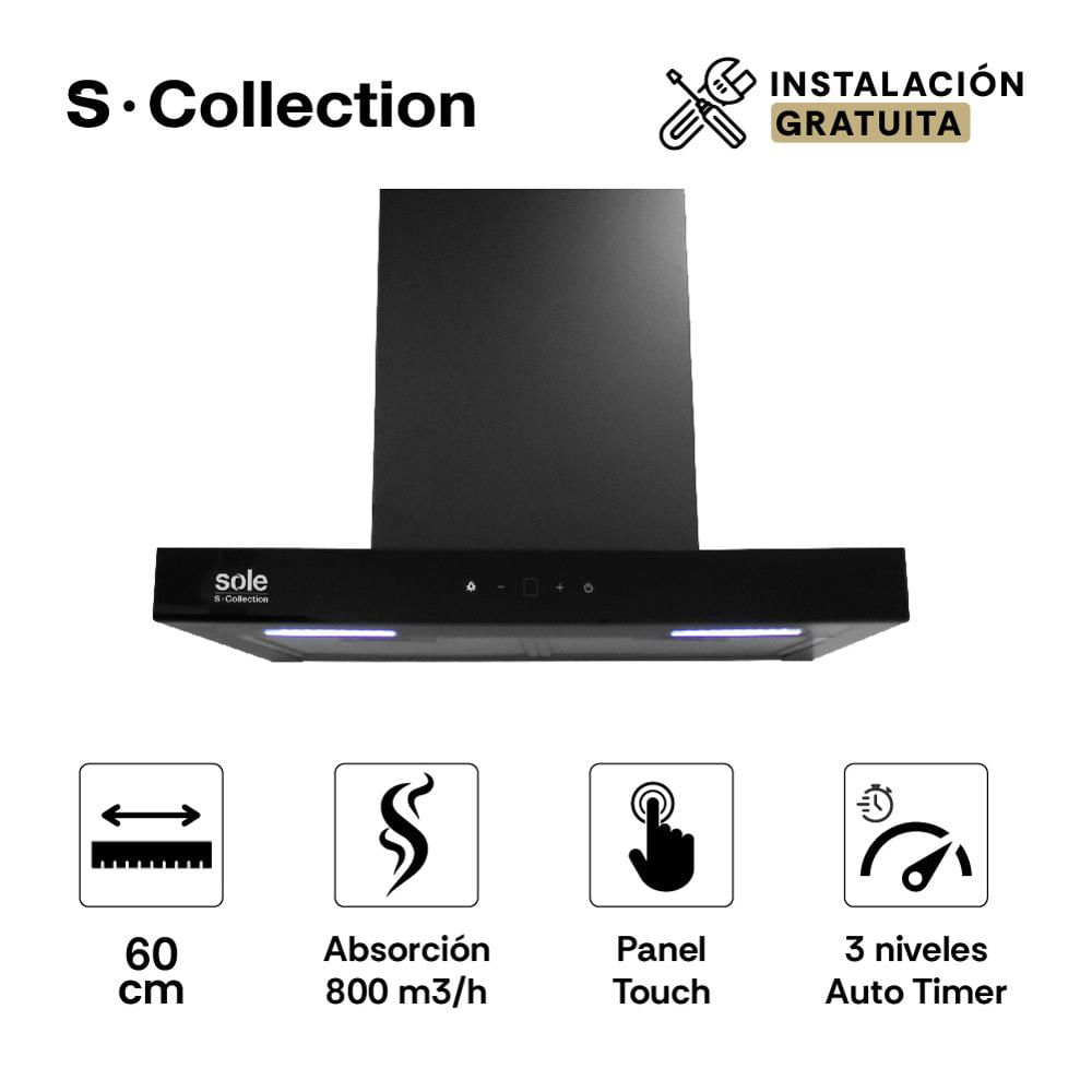 Campana Decorativa S-Collection Glasslux 60 Cm