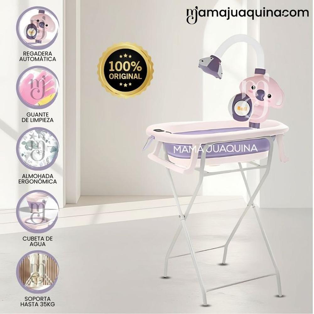 Bañera Plegable con Rack Multiuso «SPLASH PRO» Purple