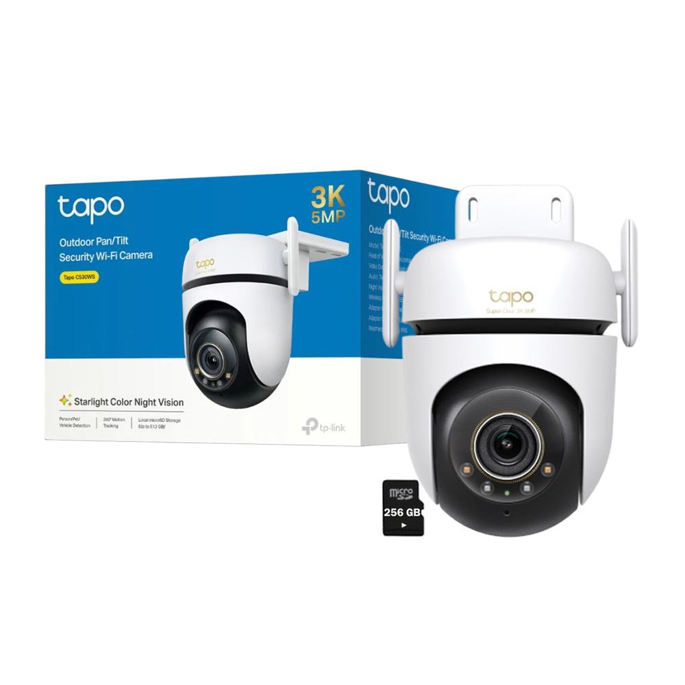 Cámara Vigilancia Tapo C530WS 3K Wifi Audio 2vías Noche Color SD 256GB