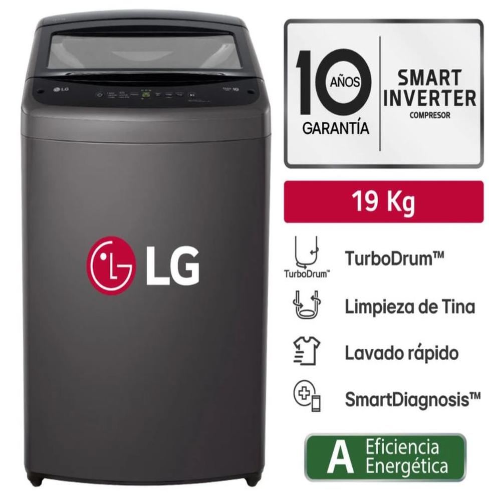 Lavadora LG WT19BVTB TurboDrum Carga Superior 19kg