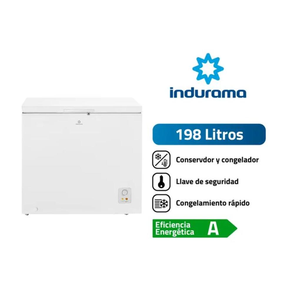 CONGELADORA CON TAPA SOLIDA HORIZONTAL INDURAMA CI-220BL