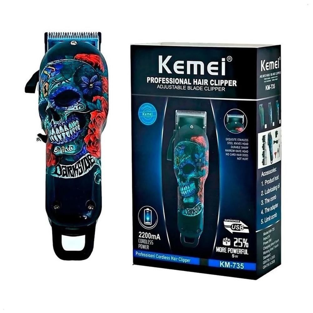 Máquina de Corte de Cabello Inalámbrica Kemei KM 735