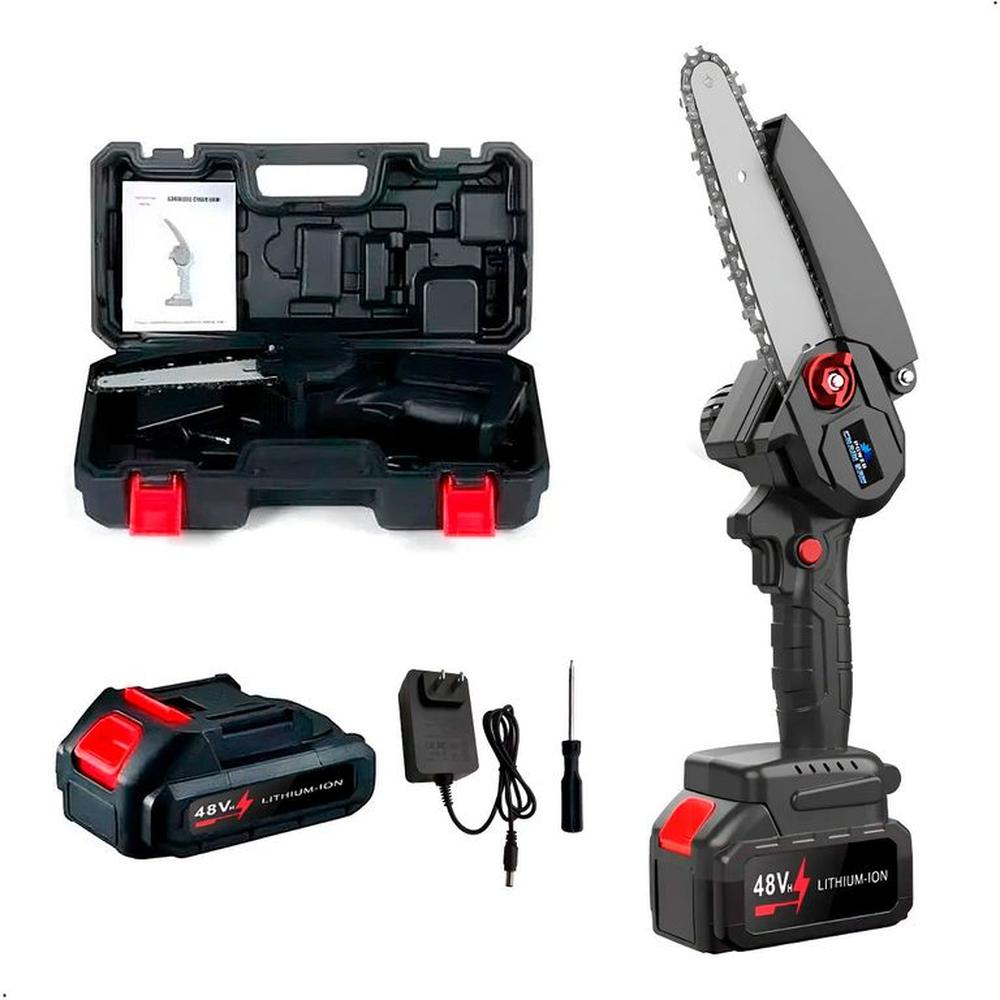 Minisierra a Cadena Recargable Inalambrica Baterias 48v