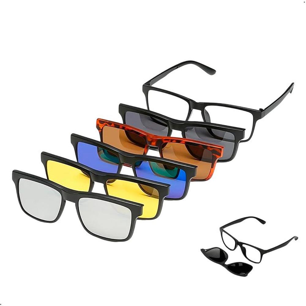 Lentes De Sol Polarizado Proteccion Uv 6 En 1 Magnetico